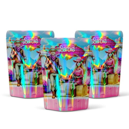 Saquinho Metalizado 10x15cm Barbie Country