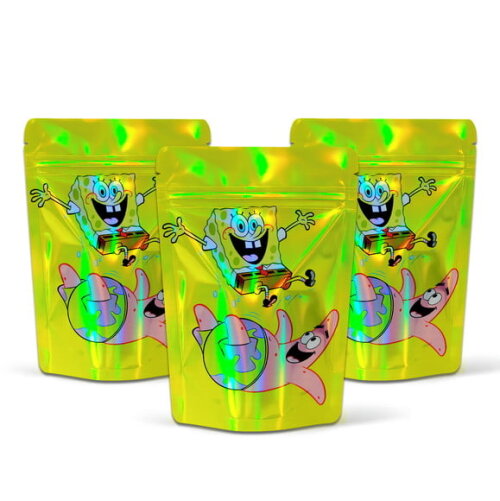 Saquinho Metalizado 10x15cm Bob Esponja