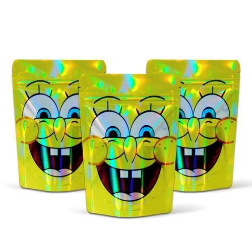 Saquinho Metalizado 10x15cm Bob Esponja