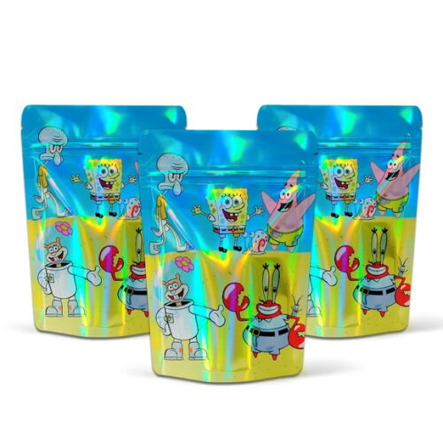 Saquinho Metalizado 10x15cm Bob Esponja