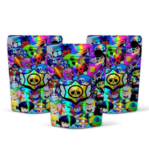 Saquinho Metalizado 10x15cm Brawl Stars