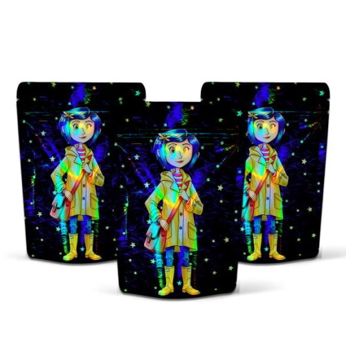 Saquinho Metalizado 10x15cm Coraline