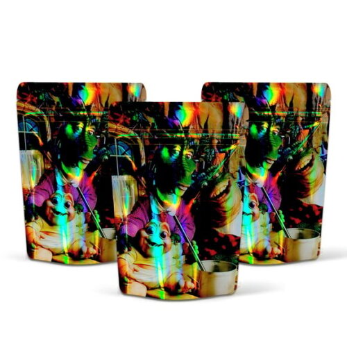 Saquinho Metalizado 10x15cm Família Dinossauro