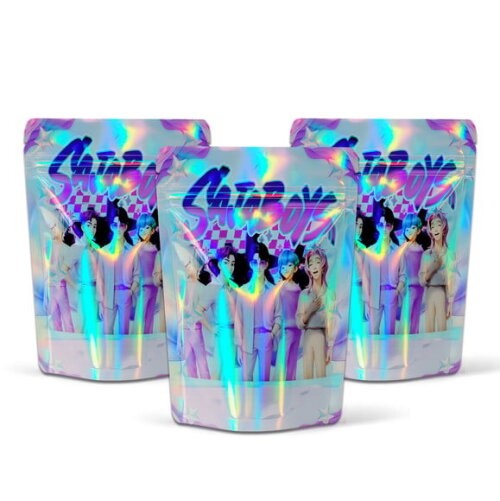 Saquinho Metalizado 10x15cm Guerreiras do K-pop