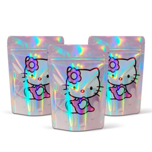 Saquinho Metalizado 10x15cm Hello Kitty