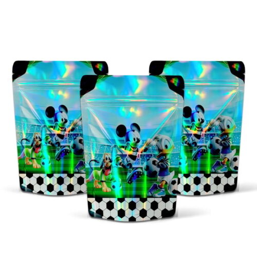 Saquinho Metalizado 10x15cm Mickey Futebol