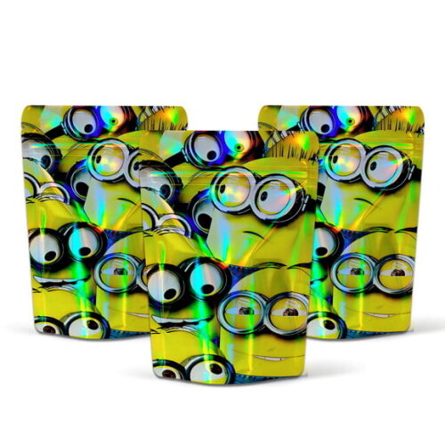 Saquinho Metalizado 10x15cm Minions