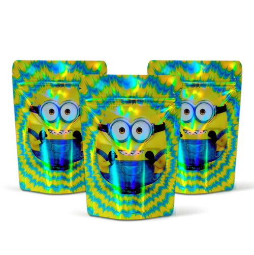 Saquinho Metalizado 10x15cm Minions