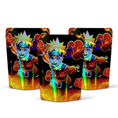 Saquinho Metalizado 10x15cm Naruto