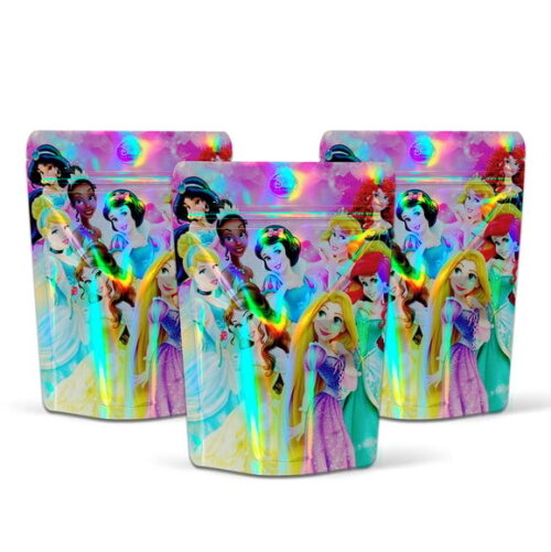 Saquinho Metalizado 10x15cm Princesas