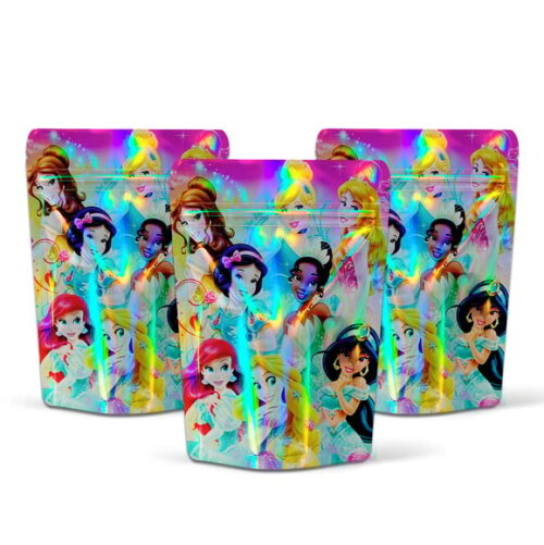 Saquinho Metalizado 10x15cm Princesas