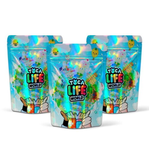 Saquinho Metalizado 10x15cm Toca Life World Toca Boca