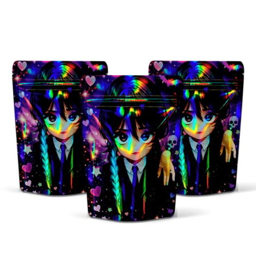 Saquinho Metalizado 10x15cm Wandinha Addams
