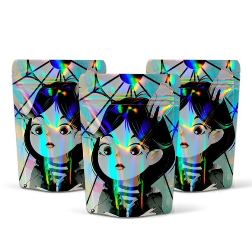 Saquinho Metalizado 10x15cm Wandinha Addams