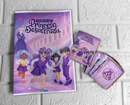 Álbum de Figurinhas Princesa Desastrada