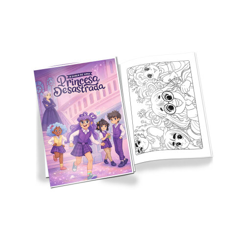 Revista de Colorir Princesa Desastrada