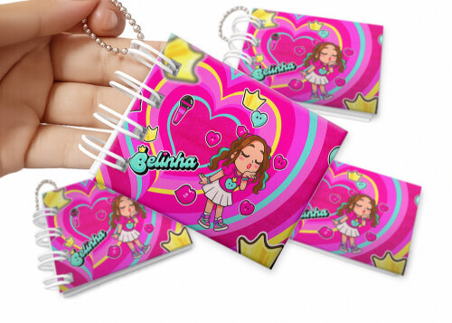 Mini Livro de Colorir 6x8cm Belinha