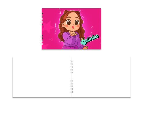 Caderno de Desenho 15x21cm Capa Mole Belinha