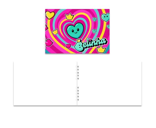 Caderno de Desenho 15x21cm Capa Mole Belinha - Cópia