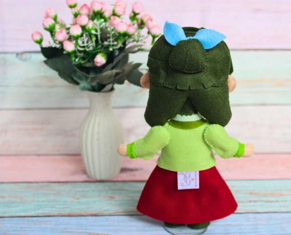 Boneca Maomao (Diários de Uma Apotecária) em Feltro 21cm