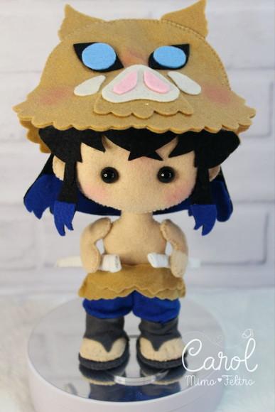 Kit Demon Slayer Decorativo com Tanjiro Nezuko Zenitsu e Inosuke