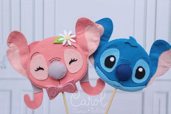 Kit Lilo Stitch e Angel Decorativo | Presente e Coleção Disney