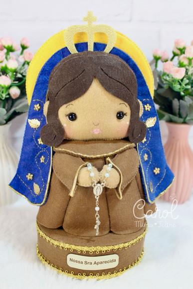 Nossa Senhora Aparecida em Feltro 25cm | Artesanou