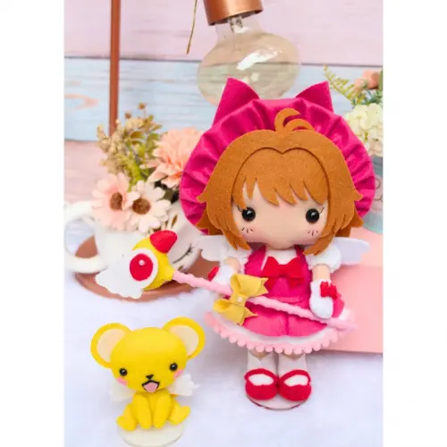 Sakura Card Captors com Kero – Boneca Artesanal