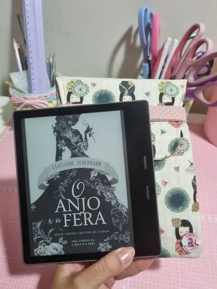 Capinha Bolsinha para Kindle em Tecido | Case Artesanal
