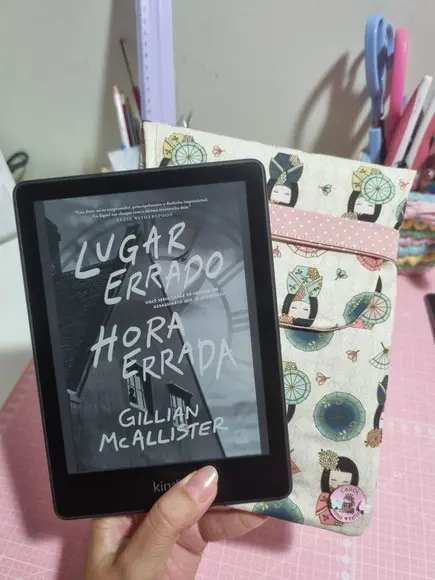 Capinha Bolsinha para Kindle em Tecido | Case Artesanal
