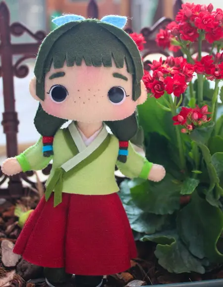 Boneca Maomao (Diários de Uma Apotecária) em Feltro 21cm