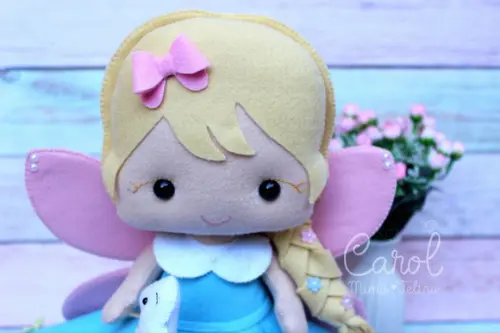 Fada do Dente em Feltro Infantil Decorativa 31cm