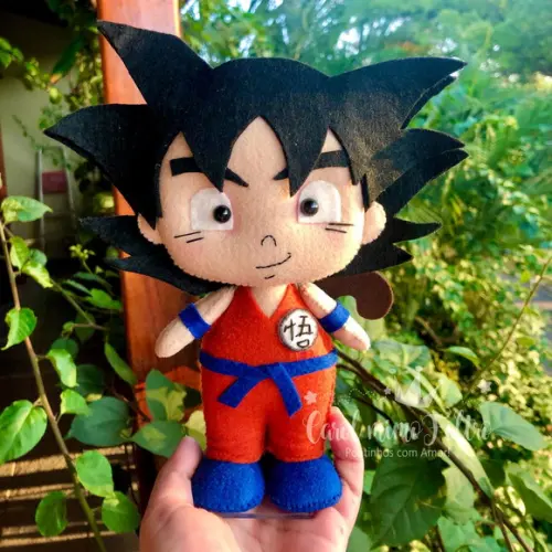 Goku em Feltro Dragon Ball