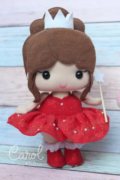 Kit Decoração Princesa e Cavaleiro em Feltro Infantil