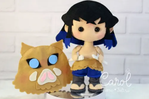 Kit Demon Slayer Decorativo com Tanjiro Nezuko Zenitsu e Inosuke
