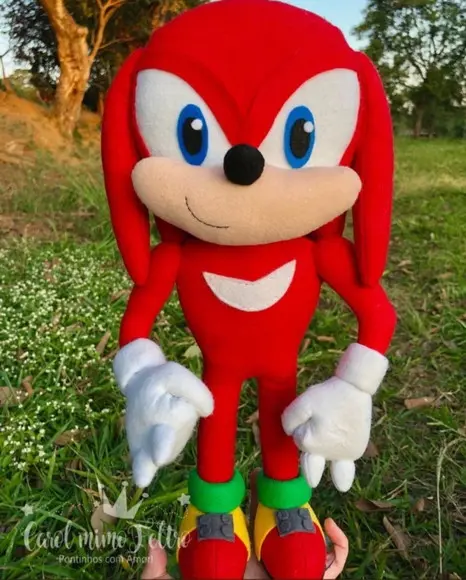 Knuckles Decoração Gamer Sonic Coleção Presente e Quarto Temáti