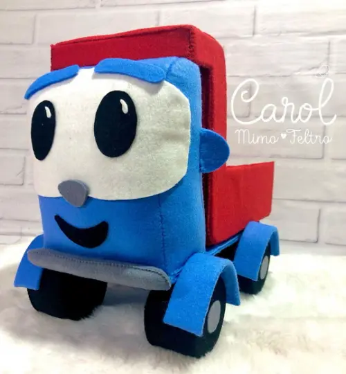 Léo o Caminhão Decorativo Infantil para Quarto e Coleção