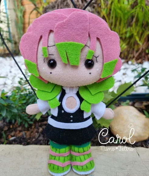 Mitsuri Kanroji Hashira Decoração Demon Slayer Coleção Anime