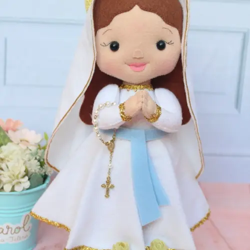 Nossa Senhora de Lourdes Decorativa Religiosa Presente e Devoção
