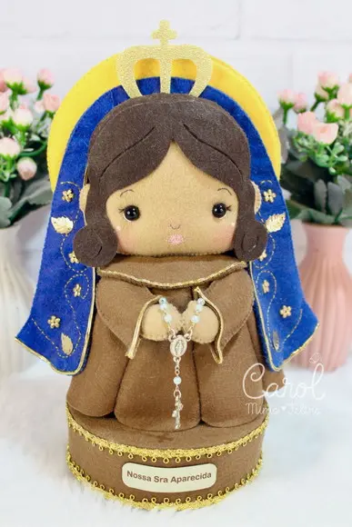 Nossa Senhora Aparecida em Feltro 25cm | Artesanou