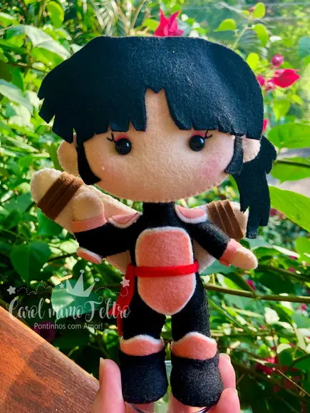 Sango e Kirara em Feltro