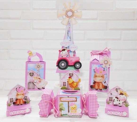 Arquivo de Corte Fazendinha Rosa Menina 70