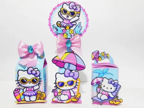 Arquivo de Corte Hello Kitty Pool Party 30