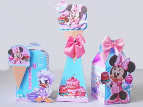 Arquivo de Corte Minnie Confeiteira 21