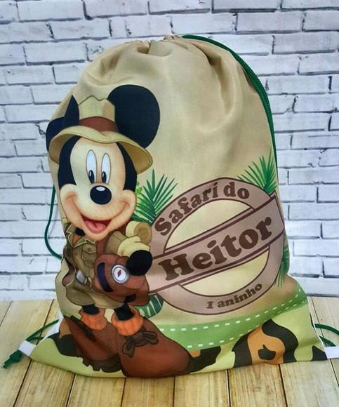10 Mochila Mickey Safari - Pequena