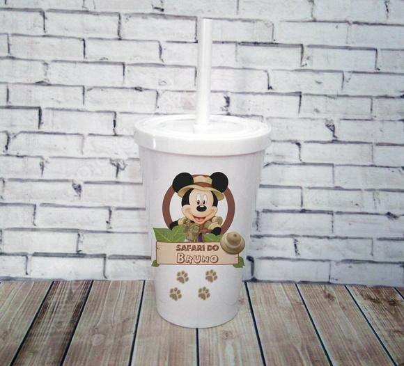 10 Copos Happy Mickey Safari