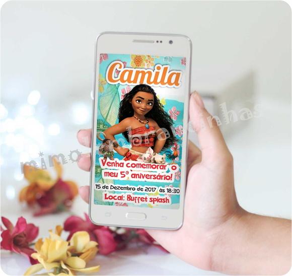 Convite Virtual Moana