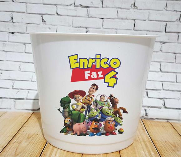 10 Baldes de Pipoca Toy Story - Impressão Direta