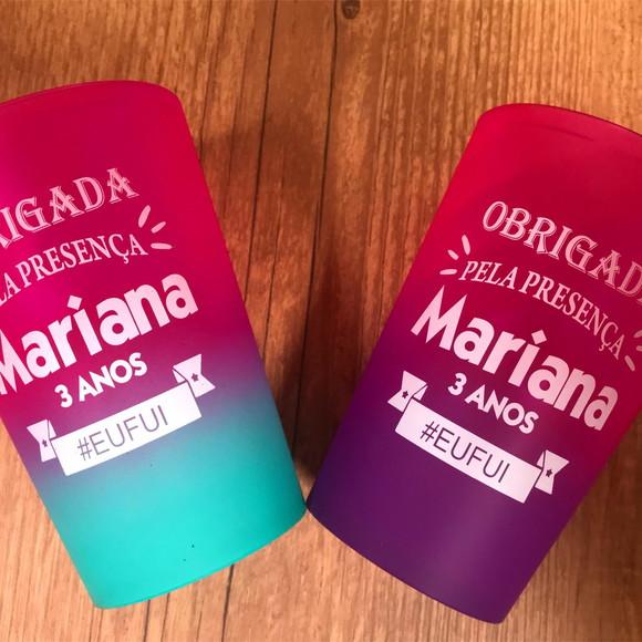 10 Copos Twister Degrade Frente e Verso