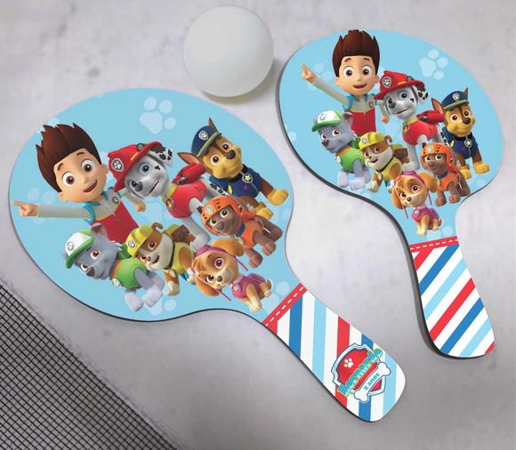 10 Raquetes Ping Pong Patrulha Canina